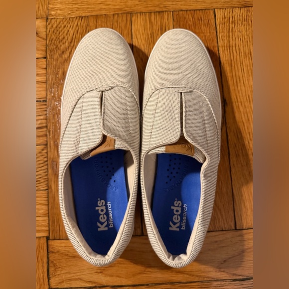 Keds Champion Round Toe Seed Stripe Slip On 9M - Picture 6 of 9
